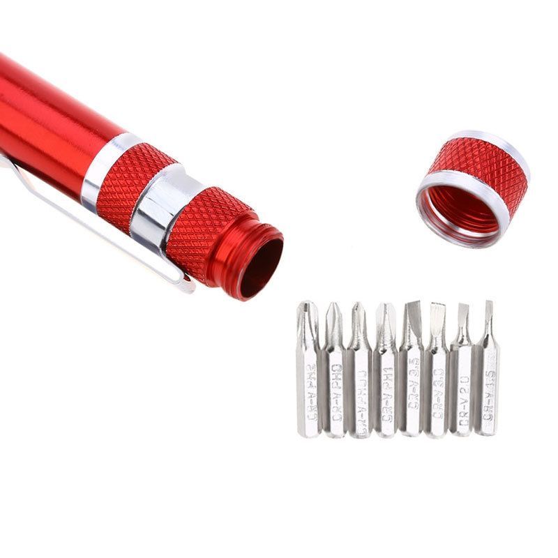 8 In 1 Screwdriver Set Mini Repair Pen Tool Precision Multifunctional Screwdriver