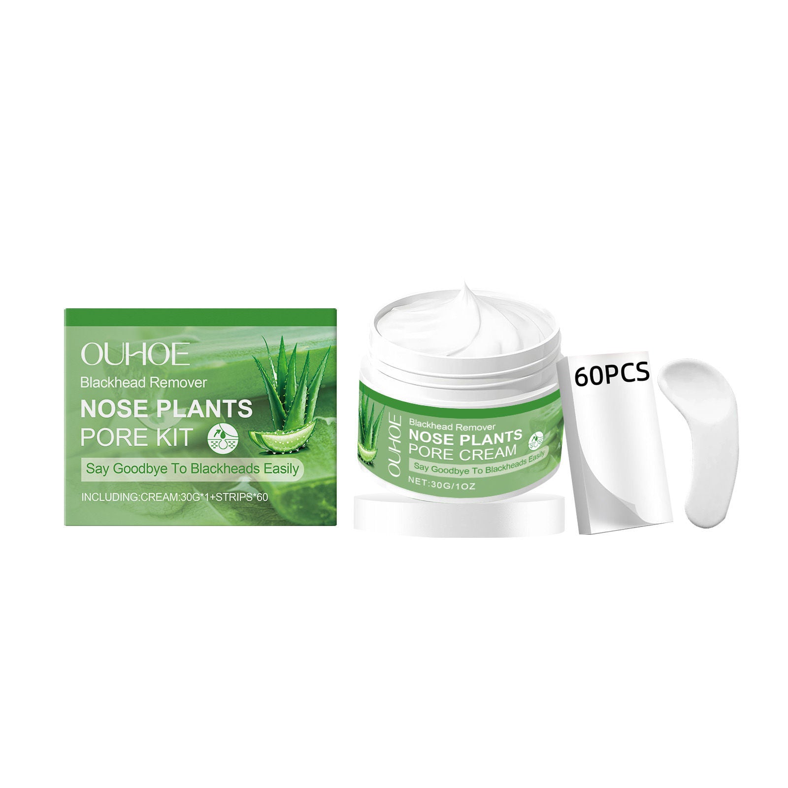 Blackhead Nose Mask Set, Deep Pore Cleansing, Oil Control, Facial Care ,1set