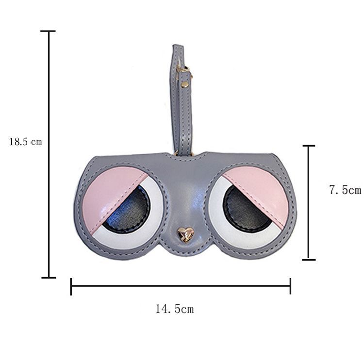 Glasses Storage Bag Pu Leather Eyeglass Case Portable Funny Sunglasses Box