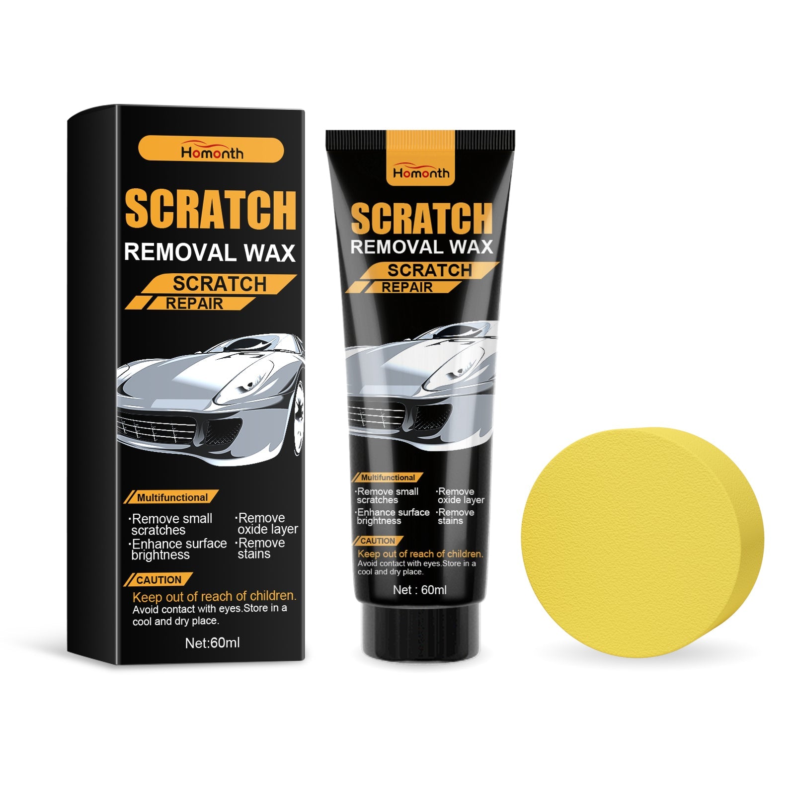 Car Scratch Repair Cream, Polishing Coating for Car Paint, Scratch & Damage Repair ,1set