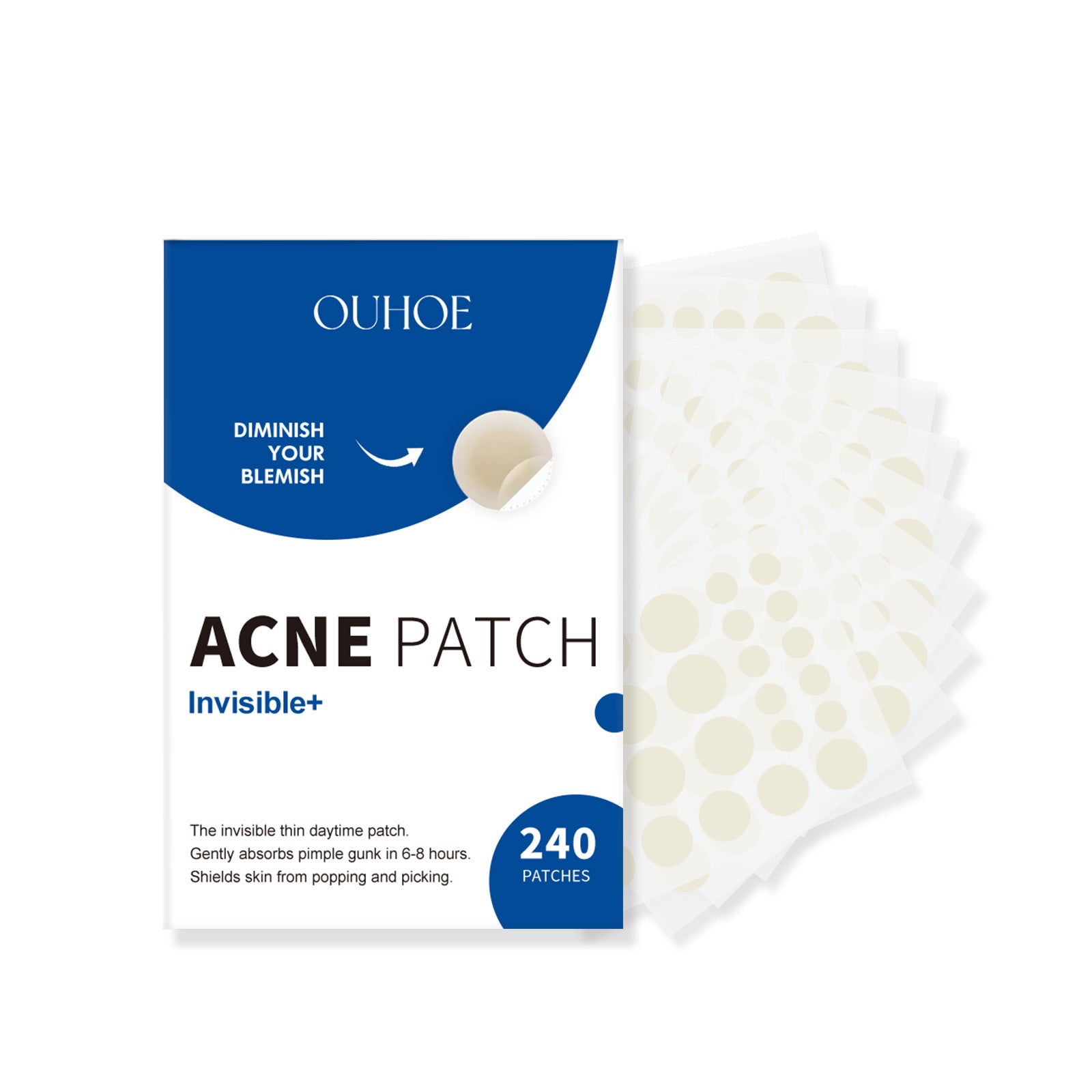 Clear Acne Patch, Fast Healing, Hydrating, Scar-Free, Invisible, Pimple Care ,240patches