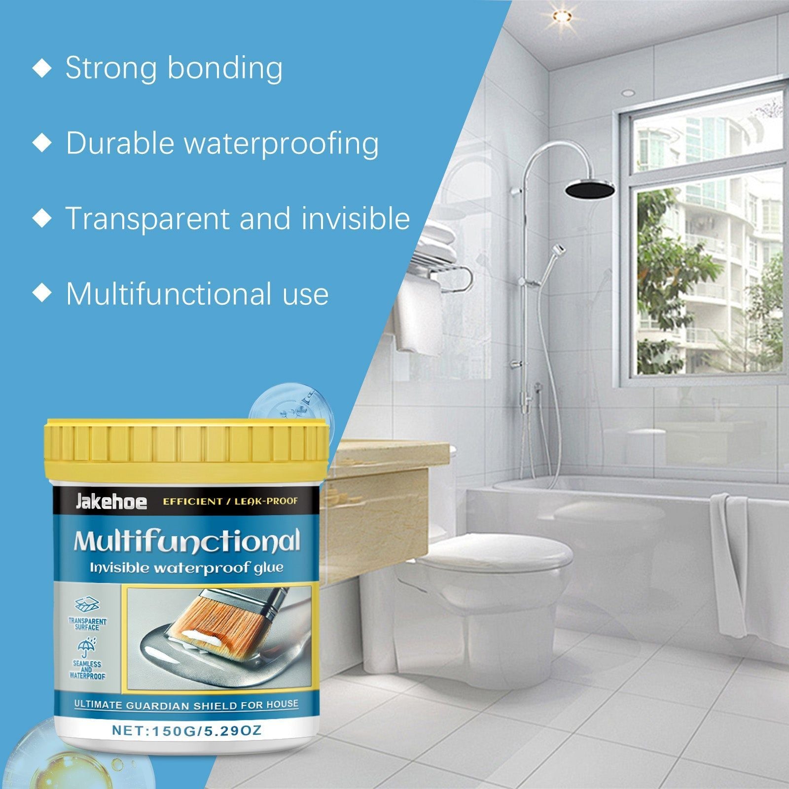 Waterproof Leak Repair Glue, Invisible, Durable, Easy to Use, Home Improvement ,1set