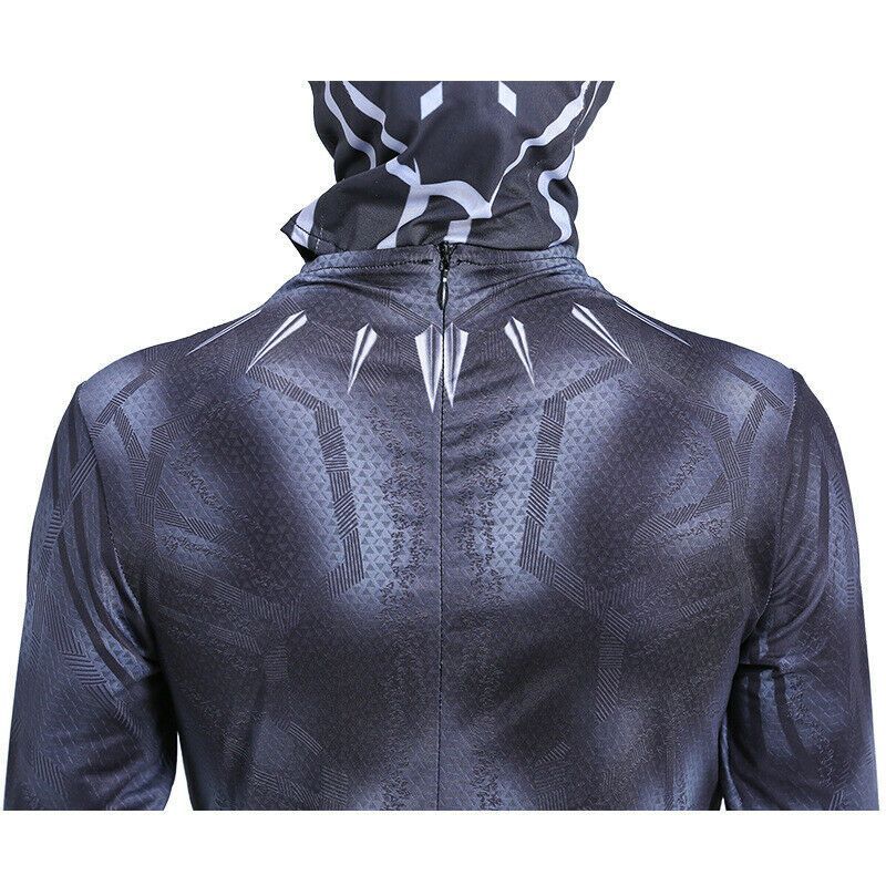 Black Panther Cosplay Suit Kids Halloween Cosplay Costume Superhero Fancy Dress Outfit
