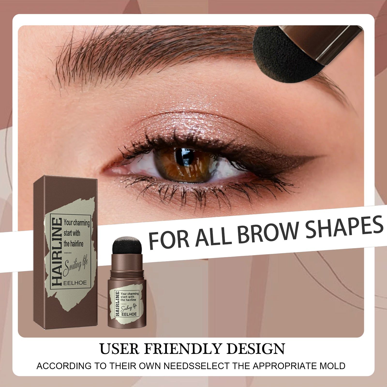 Brow Print, Natural Eyebrow Marks, Quick & Easy Makeup, Perfect Lazy Brows ,1set