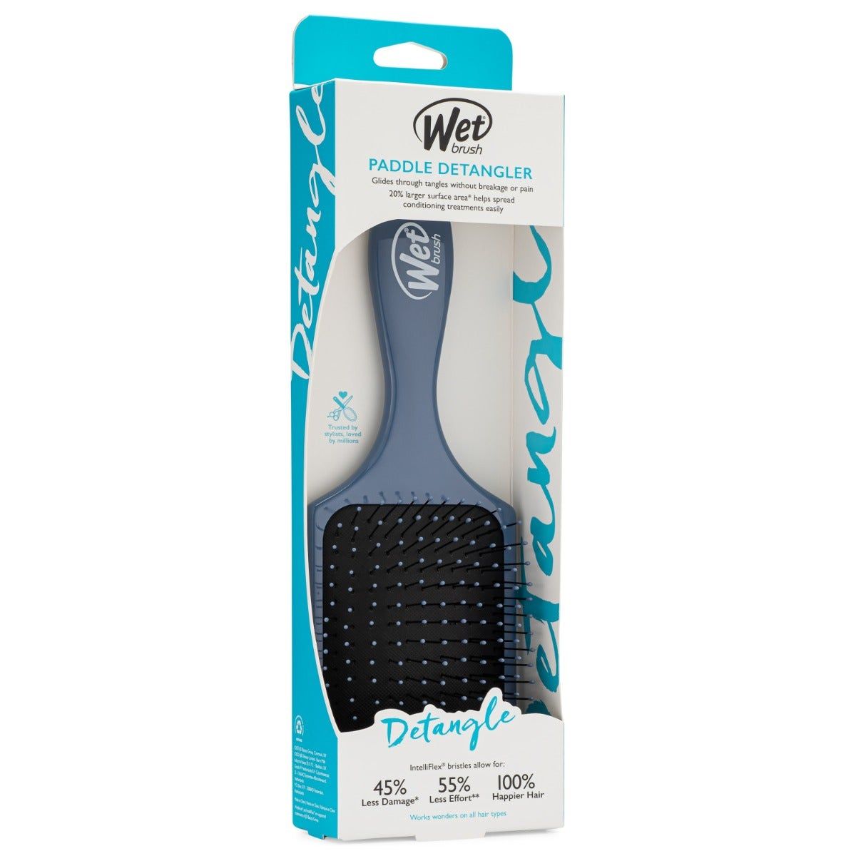 Wet Brush Hair Brush Paddle Detangler, Blue