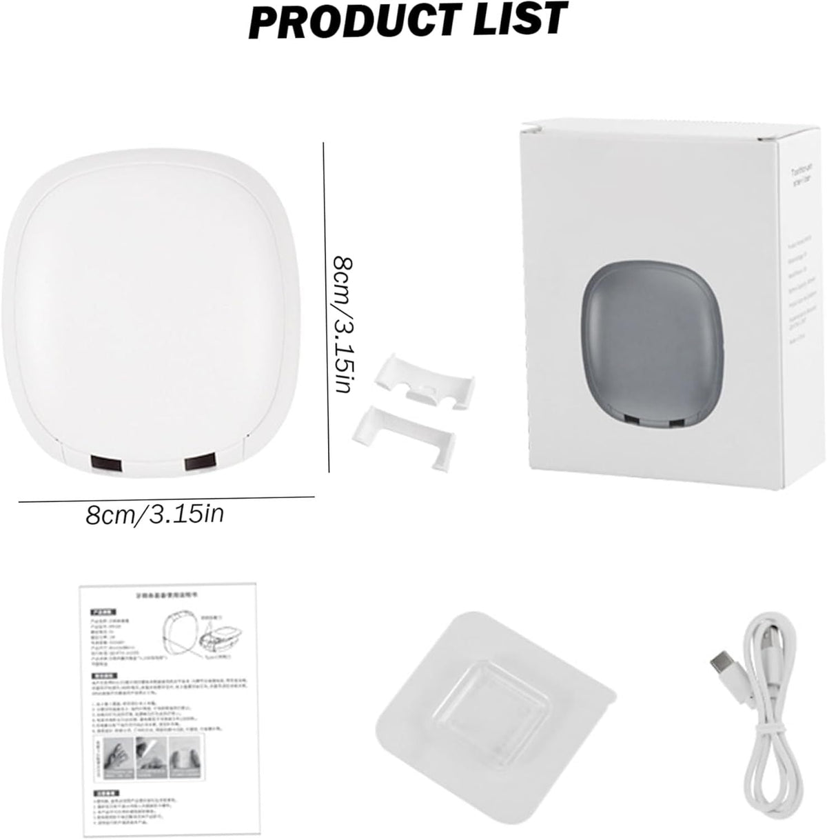 Toothbrush Sanitizer UV Light Wall Mounted Rechargeable Electric Toothbrush Holder