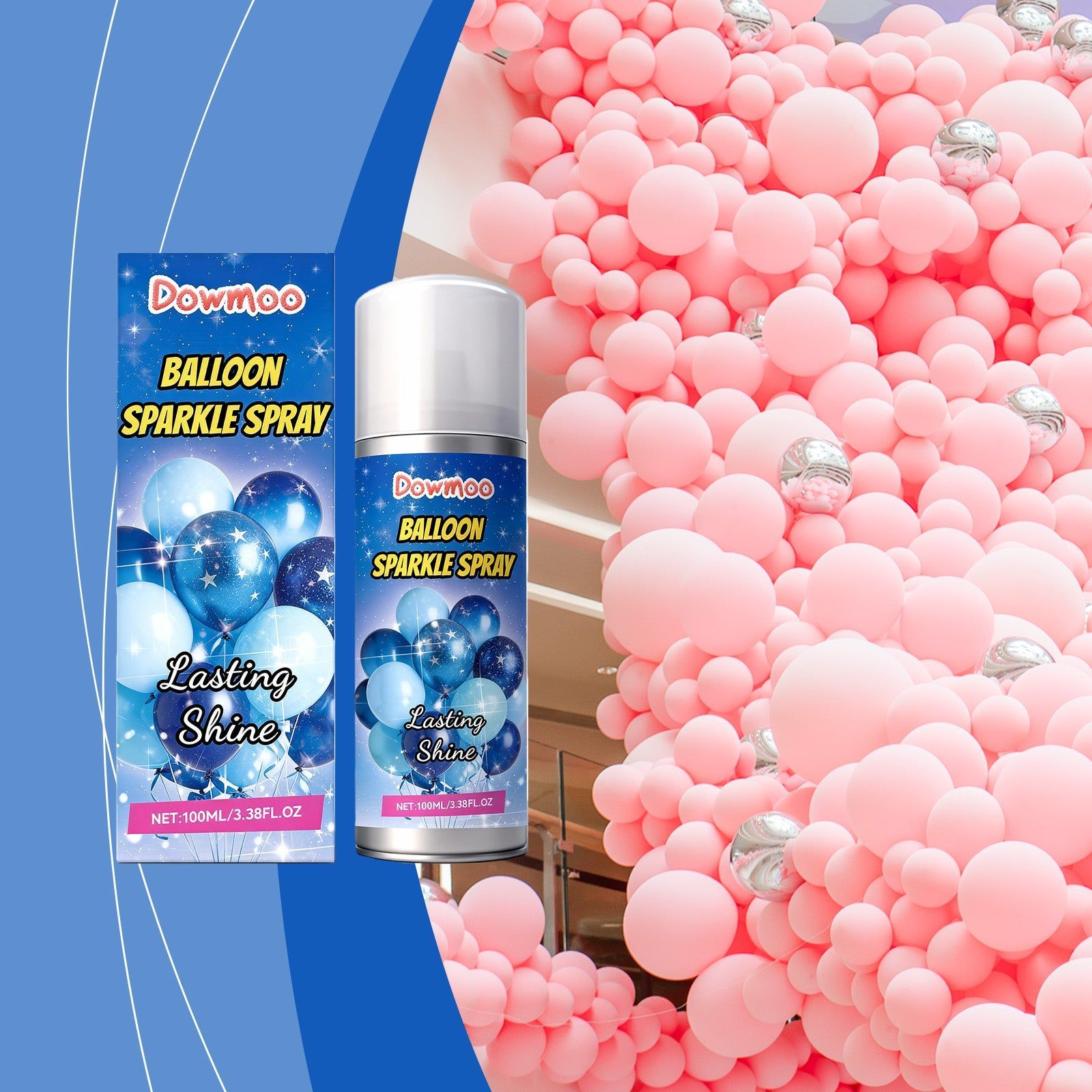 Brighten Your Party with Long-Lasting Balloon Supplies, Easy Spray, Vibrant Decor ,100ml