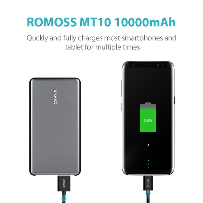 ROMOSS MT1040101 شاحن سريع QC3 Powerbank 10MAH