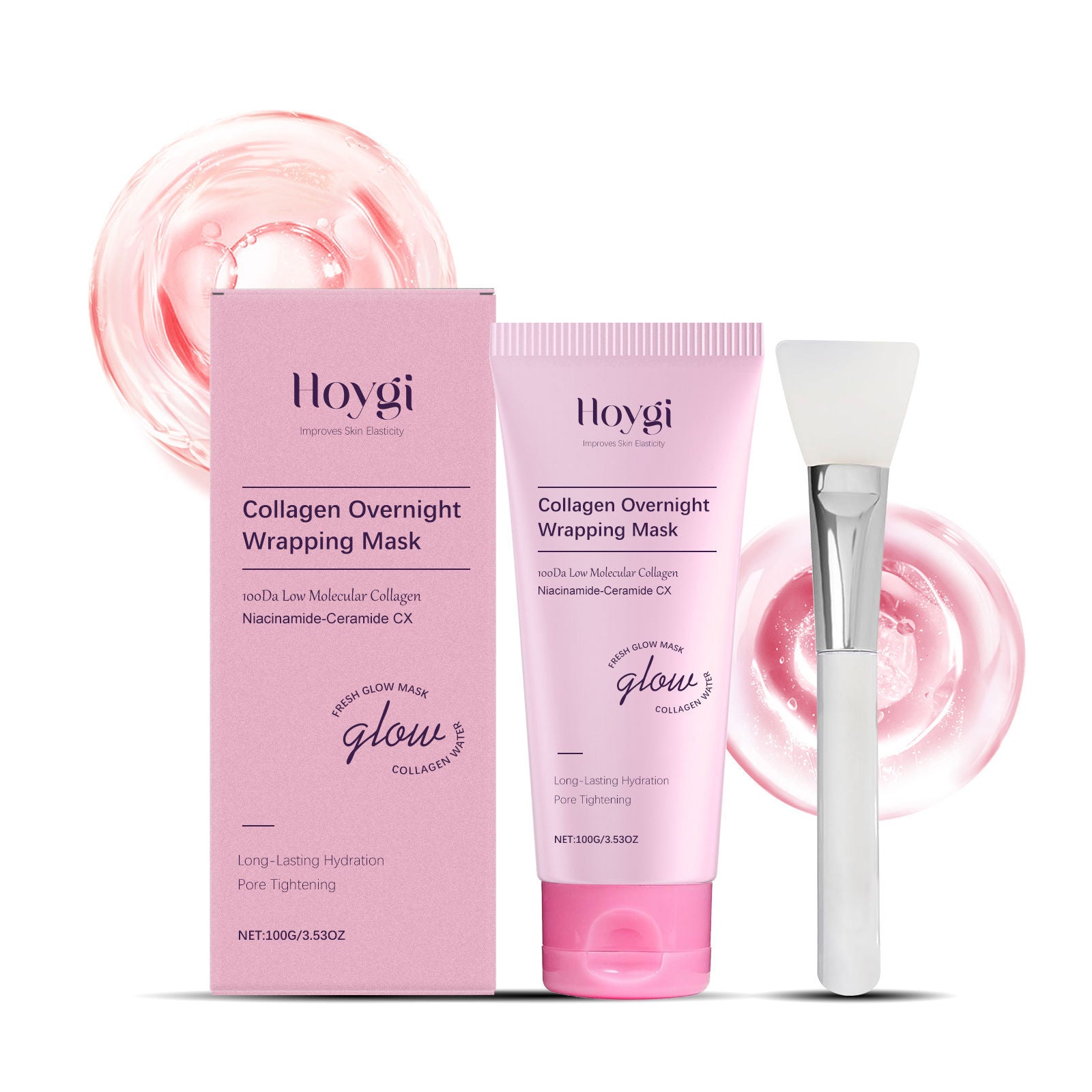 Collagen Peel-Off Mask for Facial Care, Brightening, Moisturizing, Pore Refining ,1set