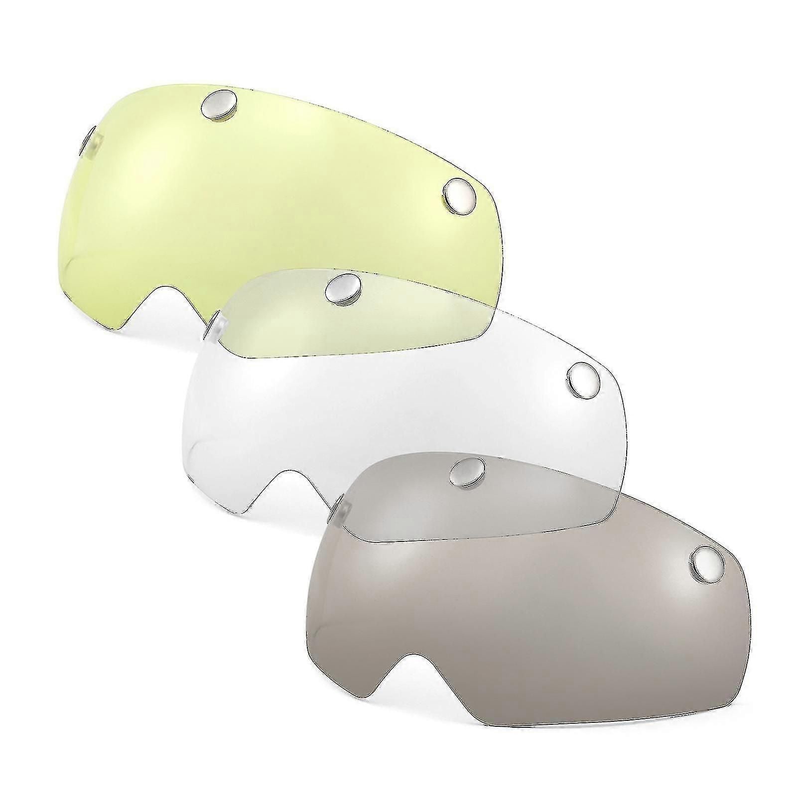 3pcs Detachable Magnetic Visor For Bike Helmet Uv Guard For Men Women