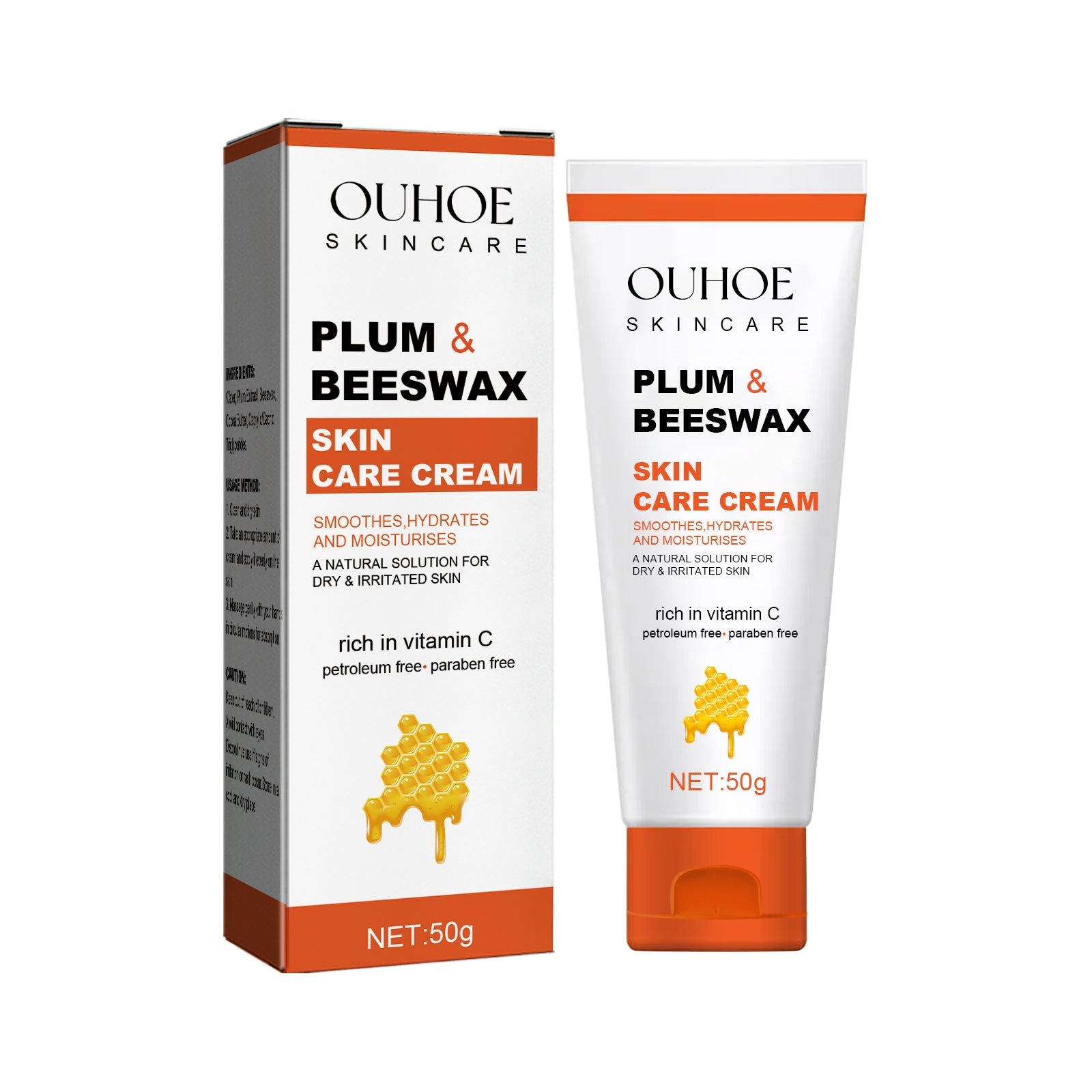 Ultimate Beeswax Skin Care Cream, Moisturizes, Relieves Dry, Sunburn, Insect Bites ,50g