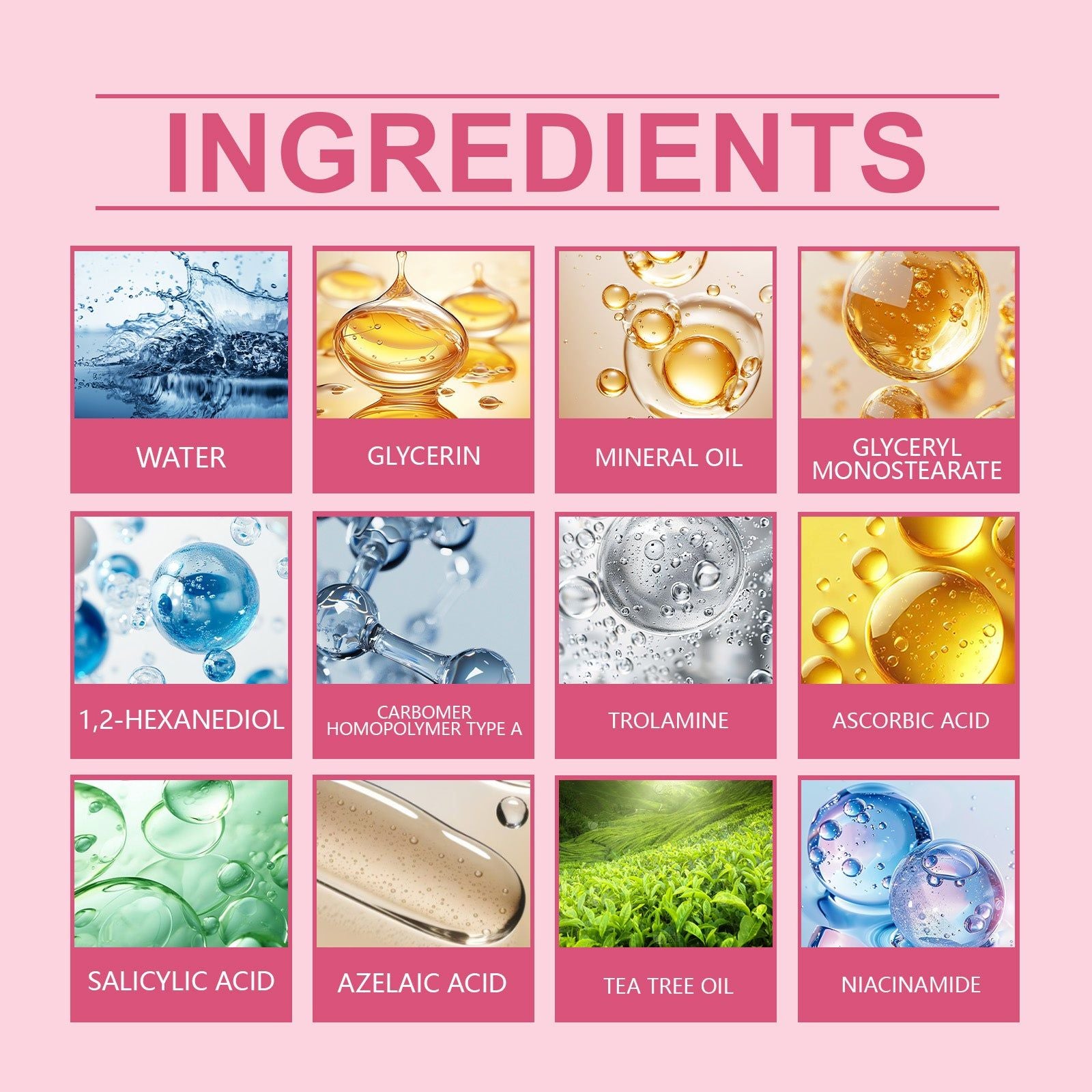 Best Facial Care Essence Cream for Acne, Clear Skin, Hydrating, Herbal Ingredients ,20g