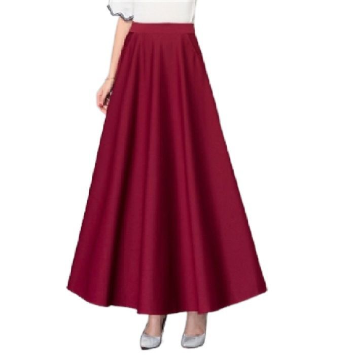 High Waist Wide Hem Long Skirt For Women