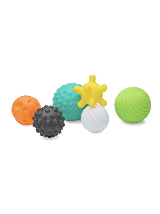 Infantino Textured Multi Ball Set – 6-Piece Sensory Toy for Babies