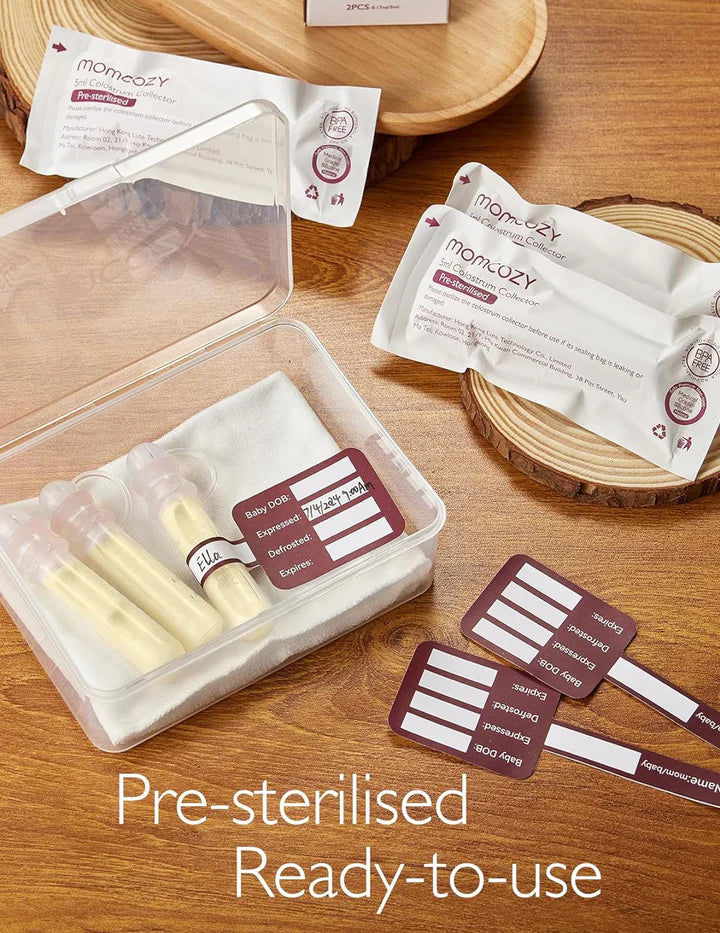 Momcozy Silicone Colostrum Collector - Pre-Sterilized, BPA-Free (6 Pack)
