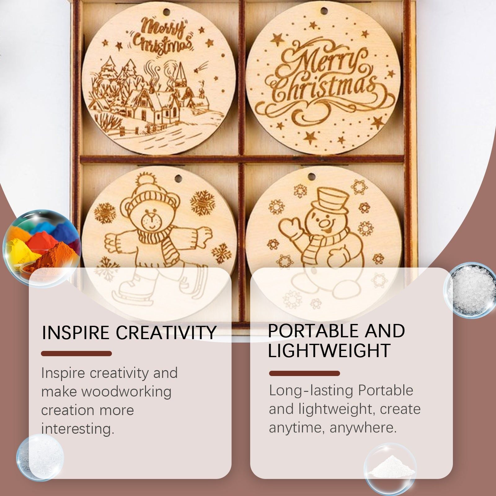 Create Stunning Art Painting with Woodworking Burning Pen, DIY Pyrography Tool ,3 pieces