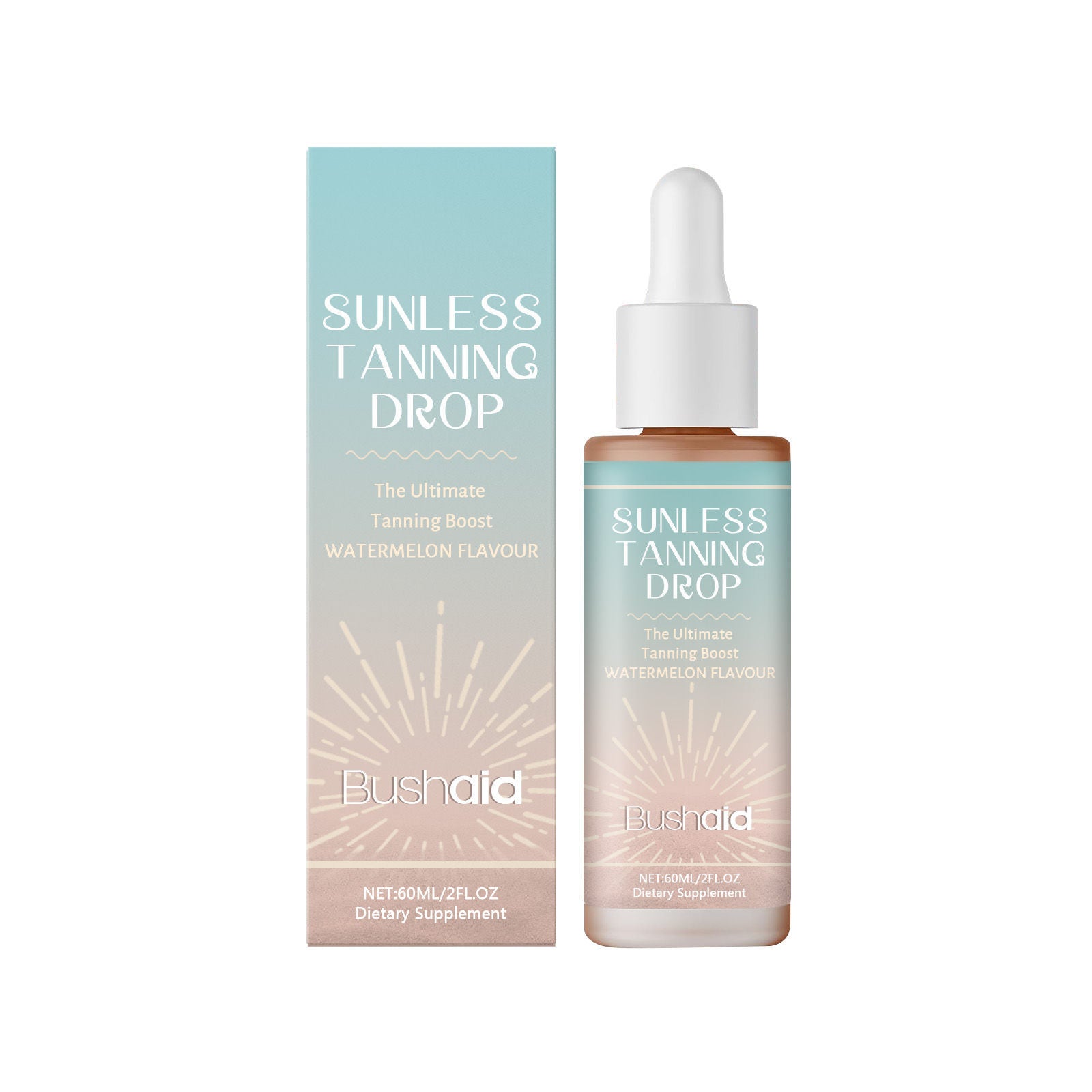 Boost Your Skin with BushAid Tanning Drops, Natural Body Care, Easy to Use ,60ml