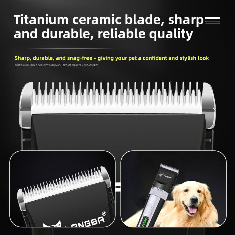Pet Hair Clipper with Digital Display