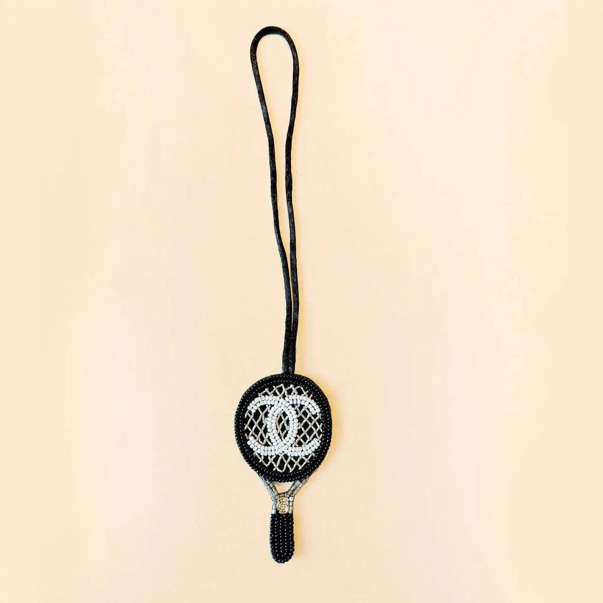 Chanel Racket Handmade Beaded Charm