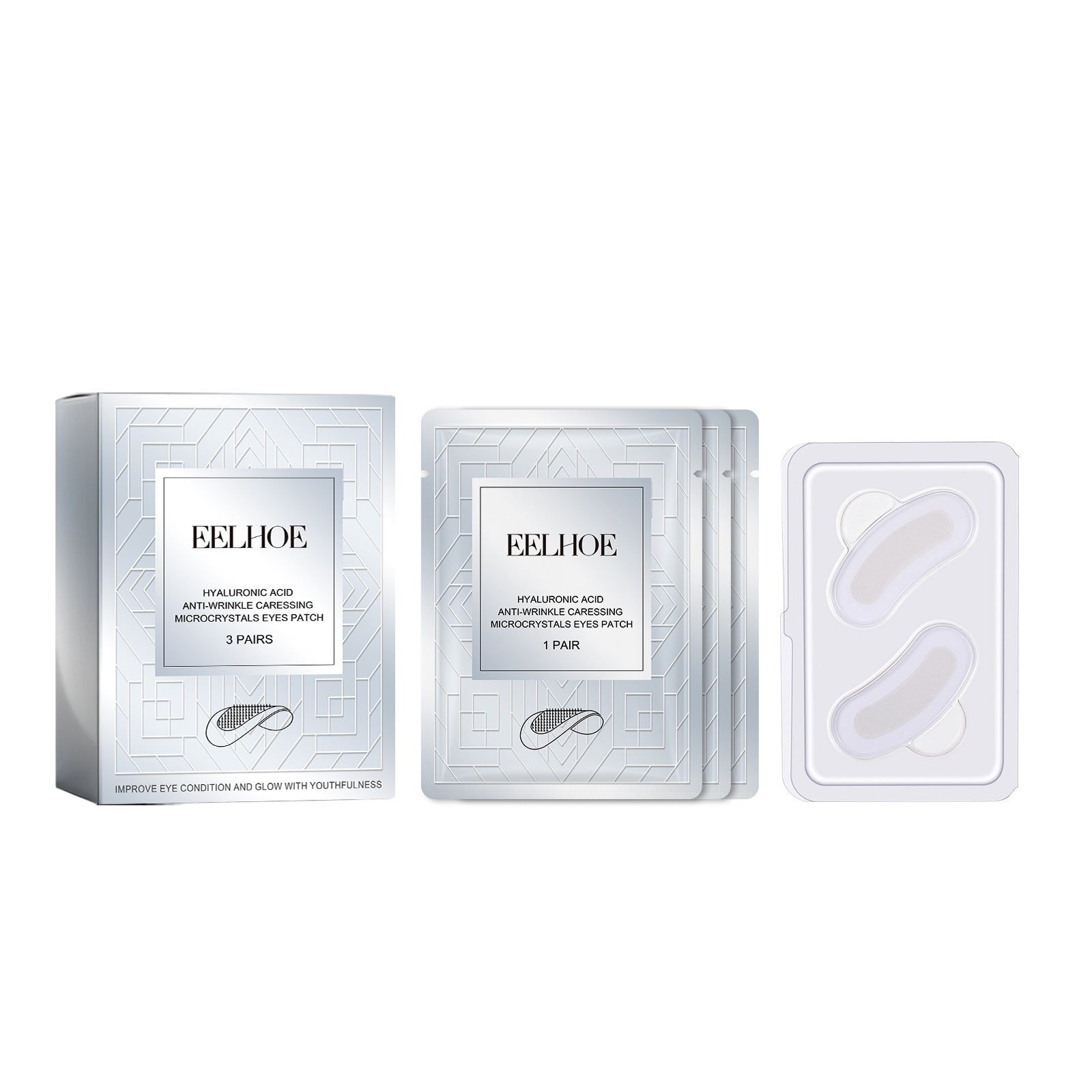 Anti-Wrinkle Eye Mask, Hydrating, Brightening, Eye Care, Firming, Collagen, Vitamin E ,1pairs