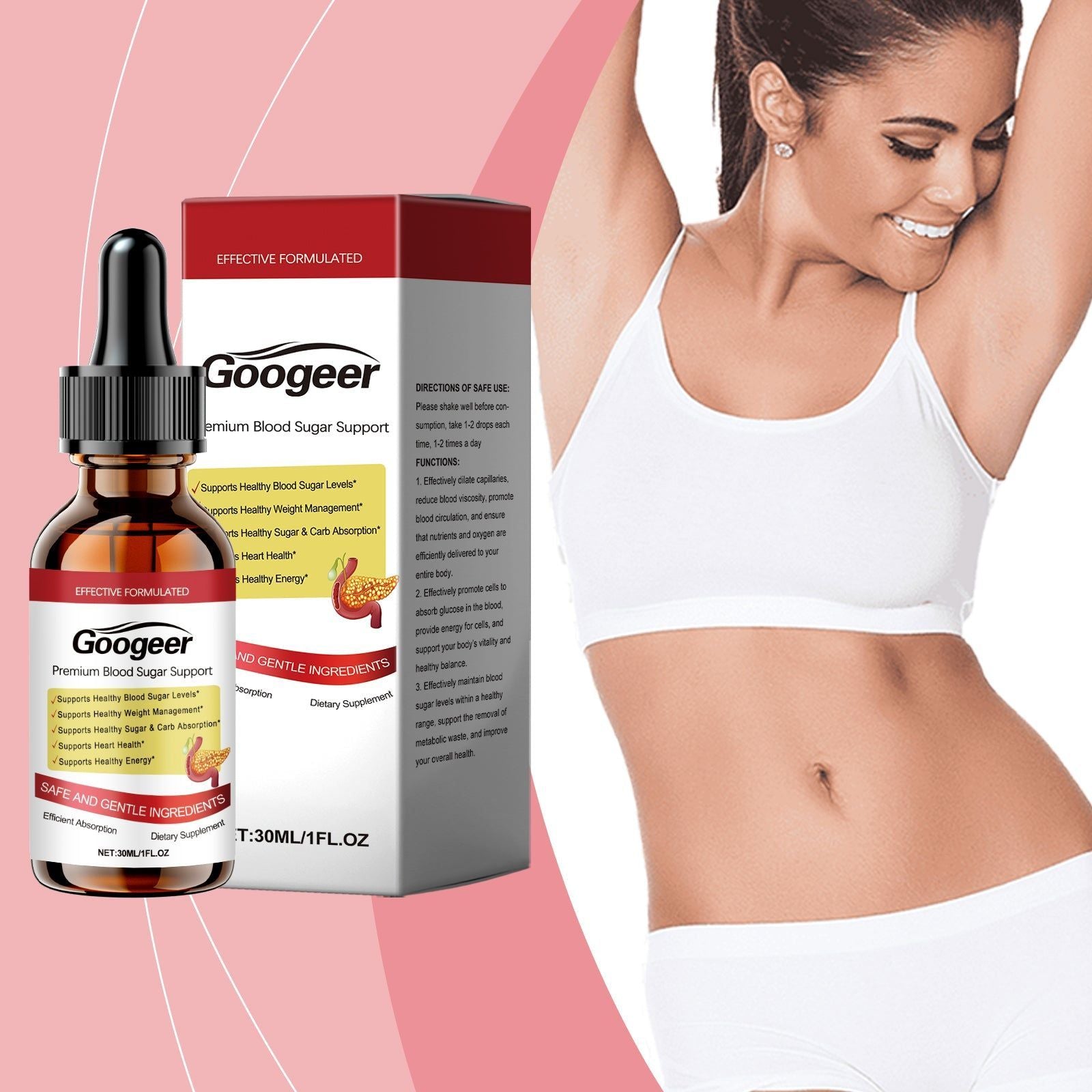 Blood Sugar Control Drops, Natural Body Care, Fast-Absorbing, Support Energy, Daily Health ,30ml