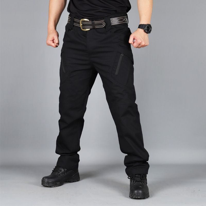 Military Tactical Pants Men Training Workwear Trousers Resistant Multi Pocket Jeans