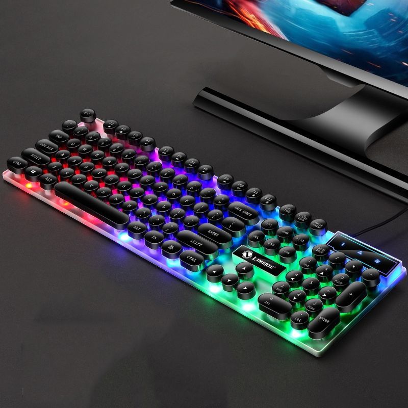 Mouse and Keyboard Set, Colour: Punk Single Keyboard Black Punk Single Keyboard  Black