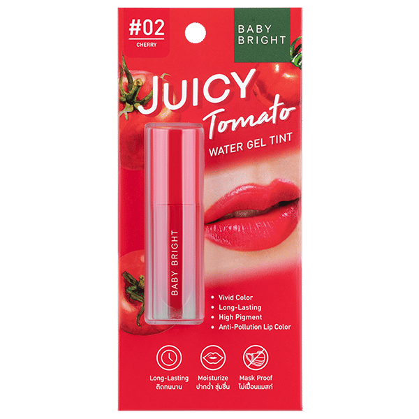 JUICY TOMATO WATER GEL TINT 2.5G BABY BRIGHT (M) #02 CHERRY