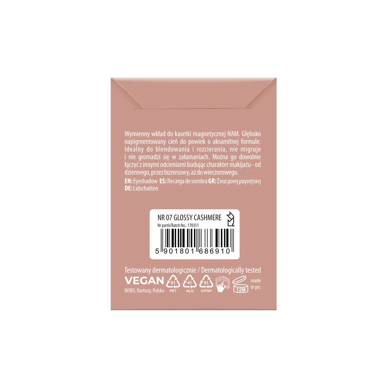 NAM Foil Eyeshadow, High-Shine Metallic Glossy Shadow