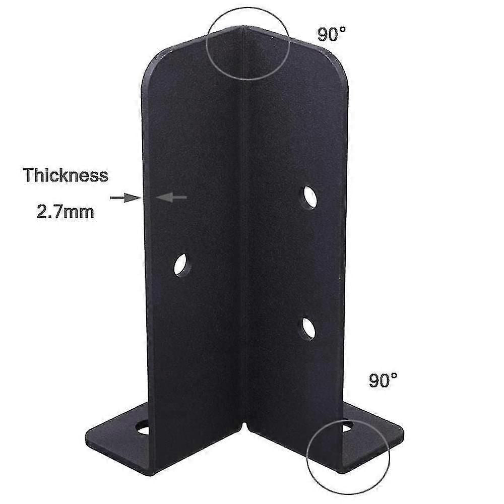 4pcs Adjustable Deck Post Anchor Base Brackets, Heavy Duty Wood Fence Post Base Brackets Kit For Pe