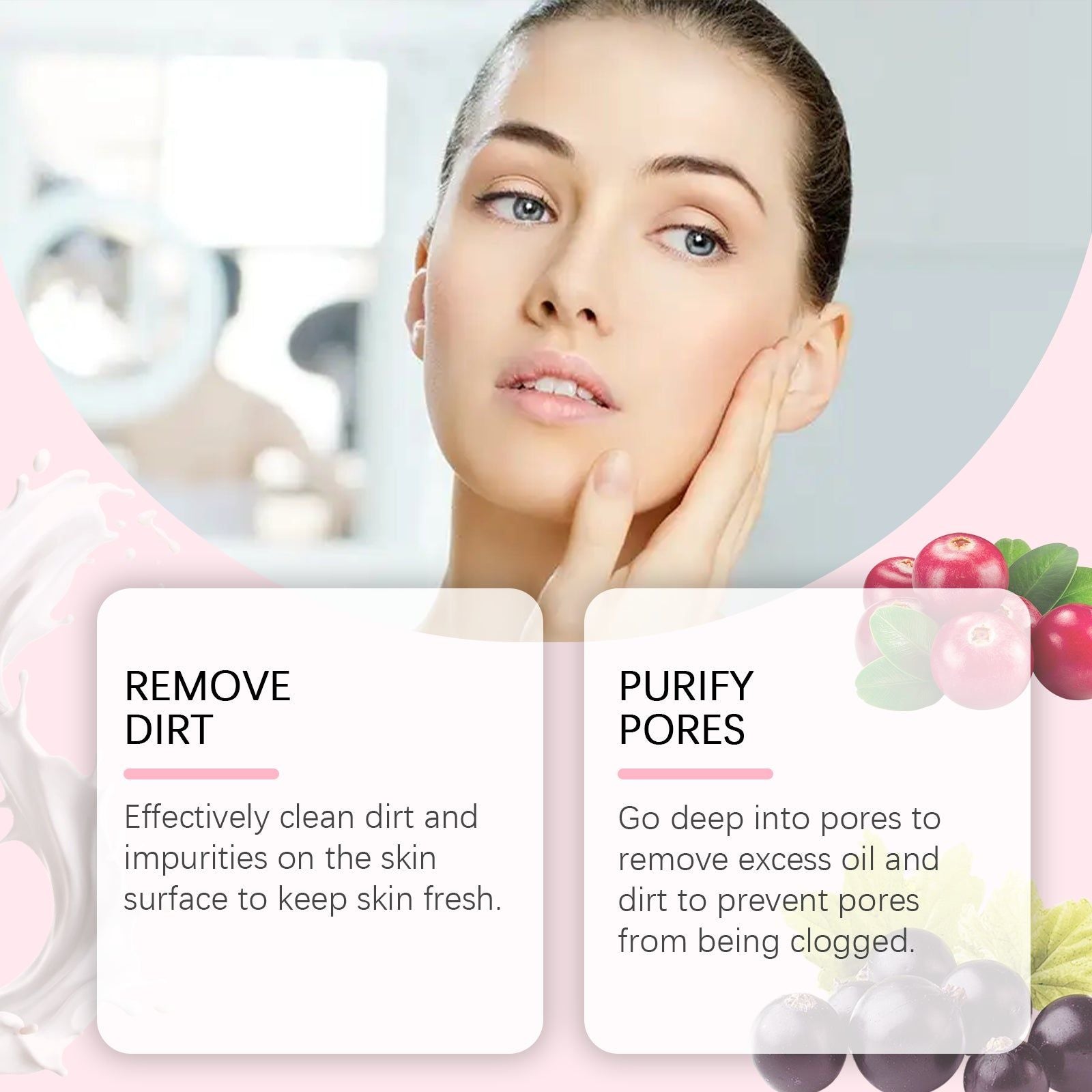 Deep Moisturizing Facial Cleansing, Gentle, Hydrating, Pore Purifying, Non-Tight Skin ,120g