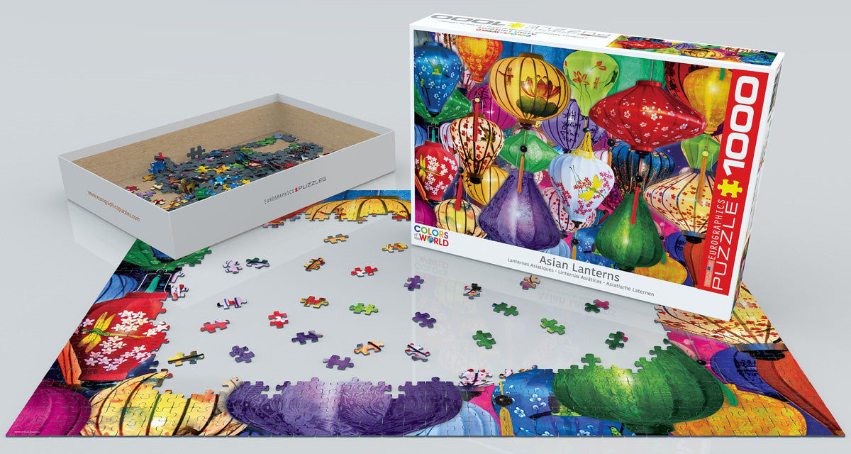 Asian Lanterns 1000 Pieces Puzzle