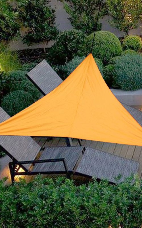 Triangle Sunshade Sail Canopy Patio Waterproof Tent UV Block Awning For Garden Backyard
