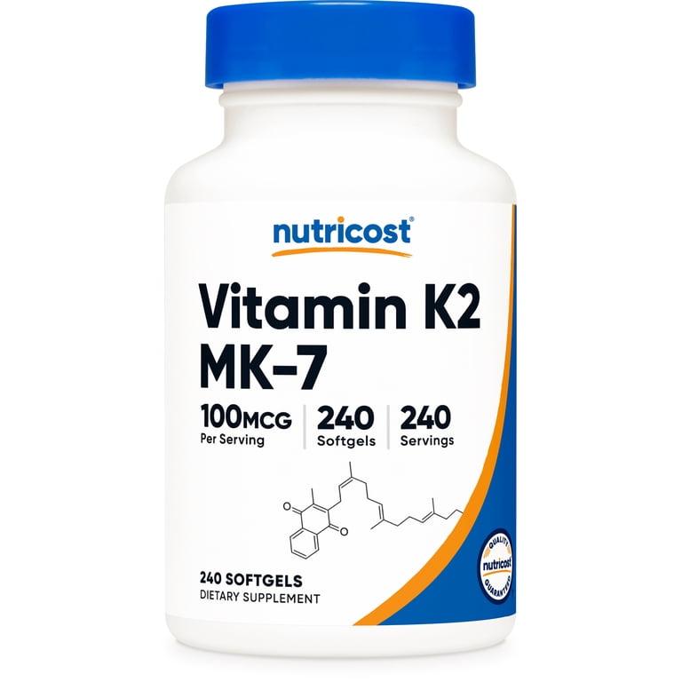 Nutricost Vitamin K2 MK-7 100mcg (240 Softgels)