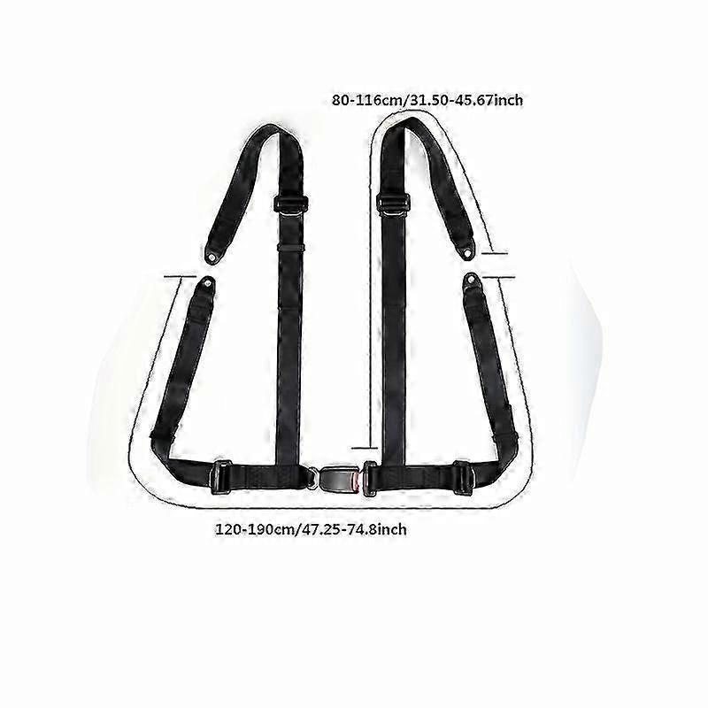 Four Point Wheelchair Seat Belt With Safety Buckle