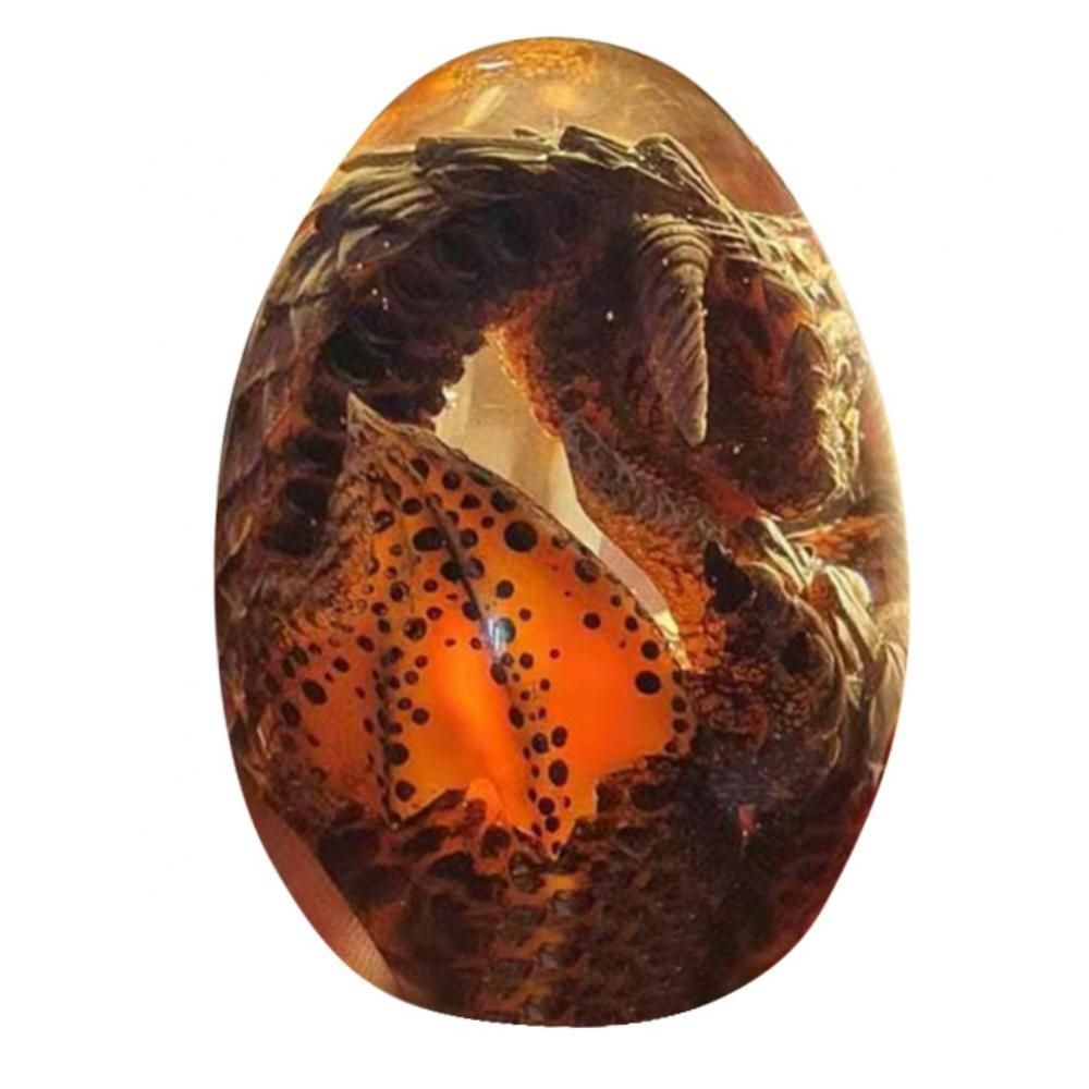 Lava Dragon Egg Dream Crystal Dinosaur Egg Souvenir Resin Sculpture Ornaments Home Decor