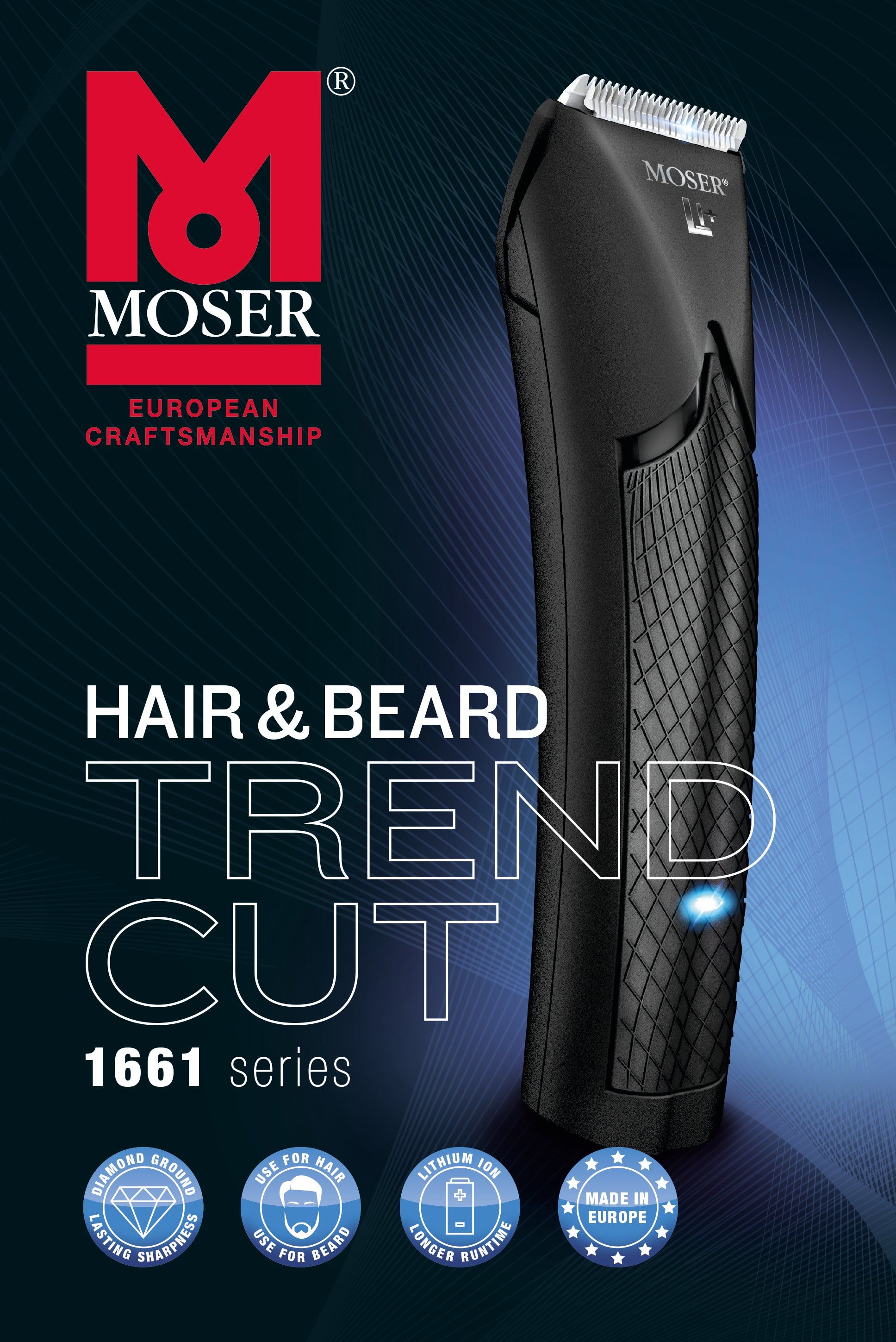MOSER 1661 LITHIUM TRENDCUT TRIMMER