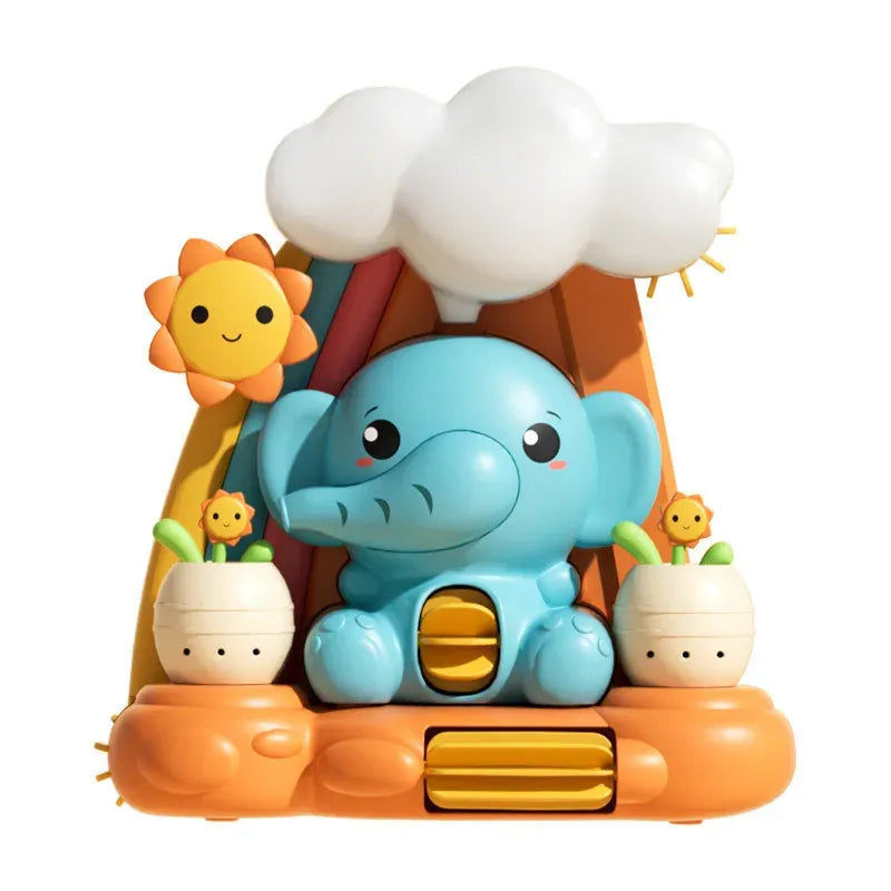 Children Water Play Toys Elephant Water Wheel Turntable Bathroom Shower Bathing Toys