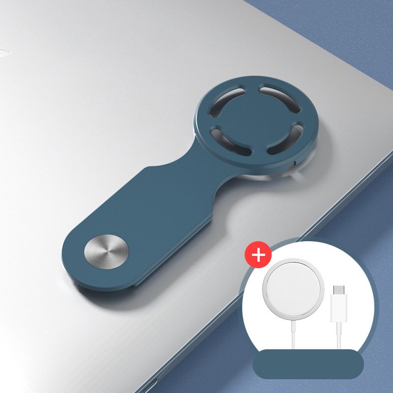 Side Screen Phone Mount Magnetic Laptop Phone Holder With Wireless Charging