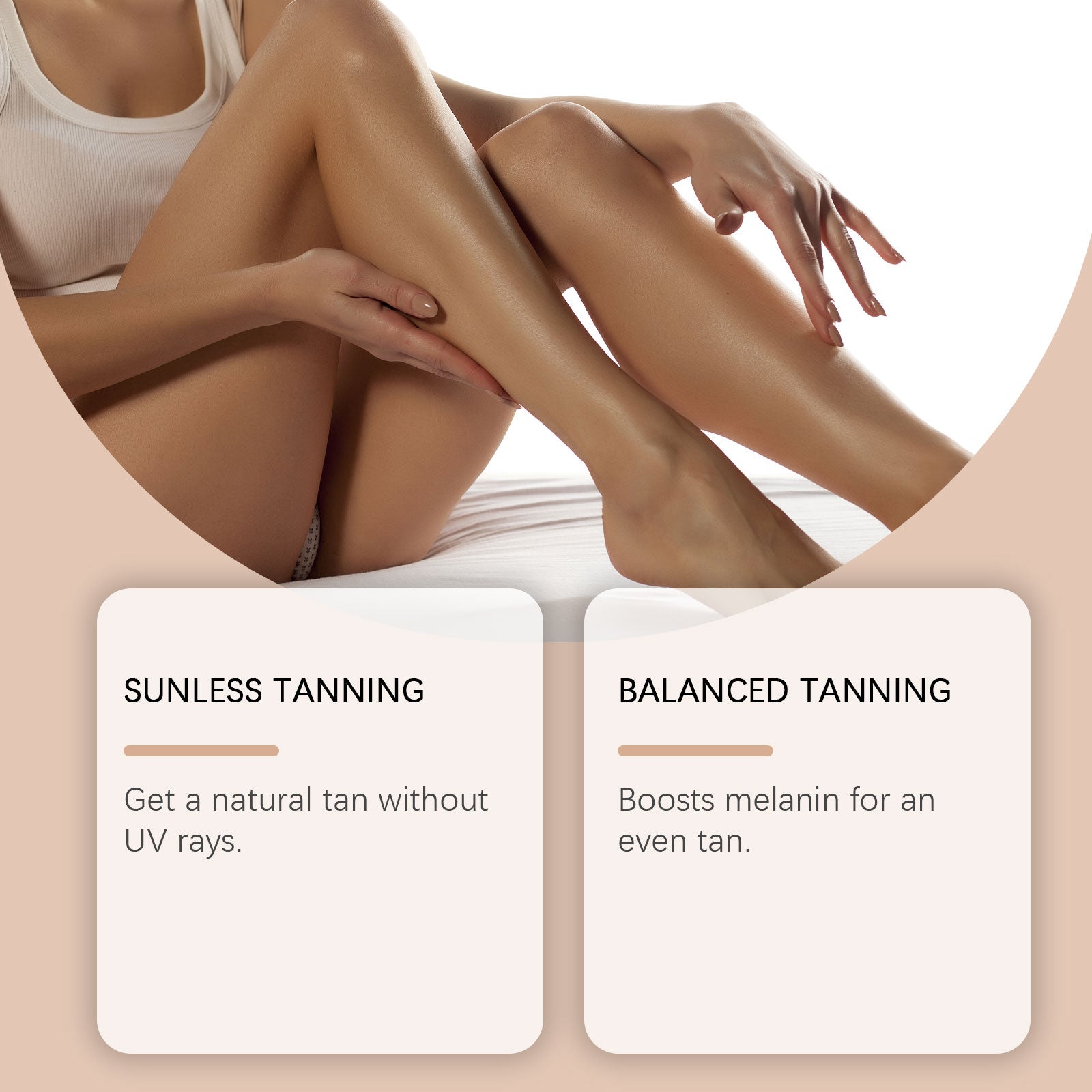 Achieve Natural Tan with BushAid Body Care Tanning Drops, Safe & Easy ,60ml