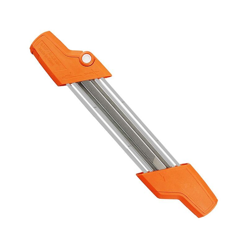 Mini Manual Chainsaw Sharpener 2 in 1 File Holder For 4.0 4.8MM Chainsaw Chain