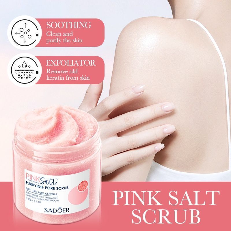 Himalayan Pink Salt Body Scrub for Deep Pore Cleansing -001-SD39170
