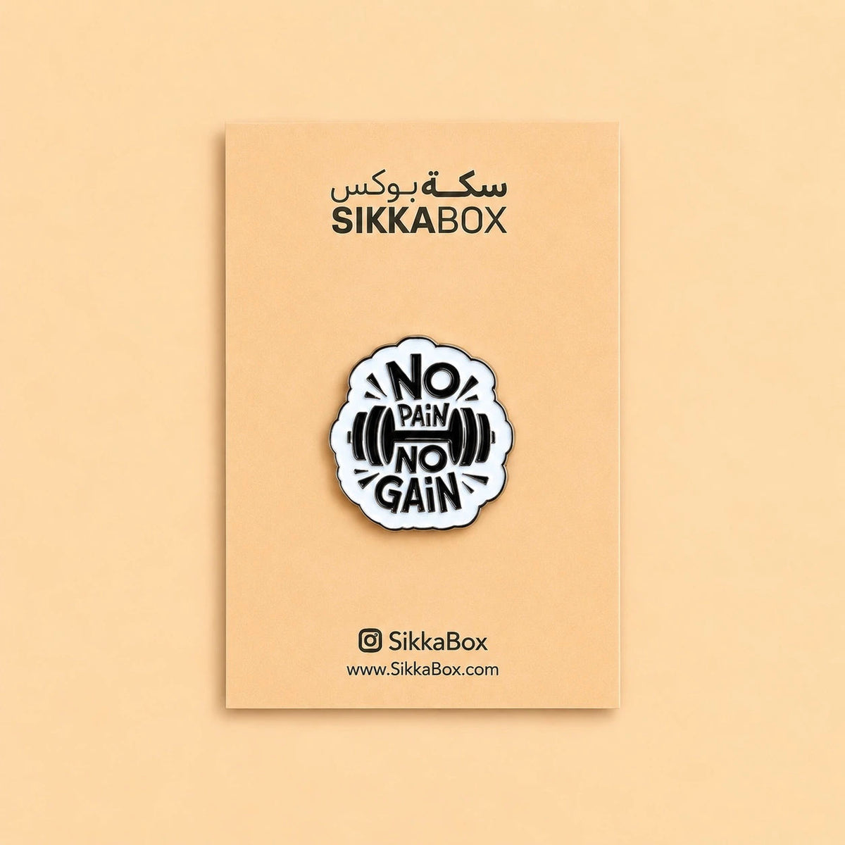 Gym No Pain No Gain Metal Sticker