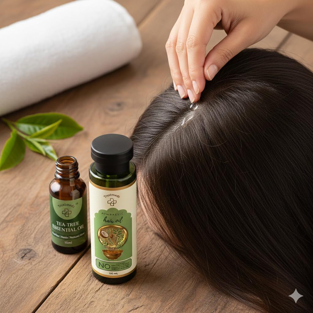 Trustmeds Tea Tree Essential Oil for Skin Hair & Aromatherapy