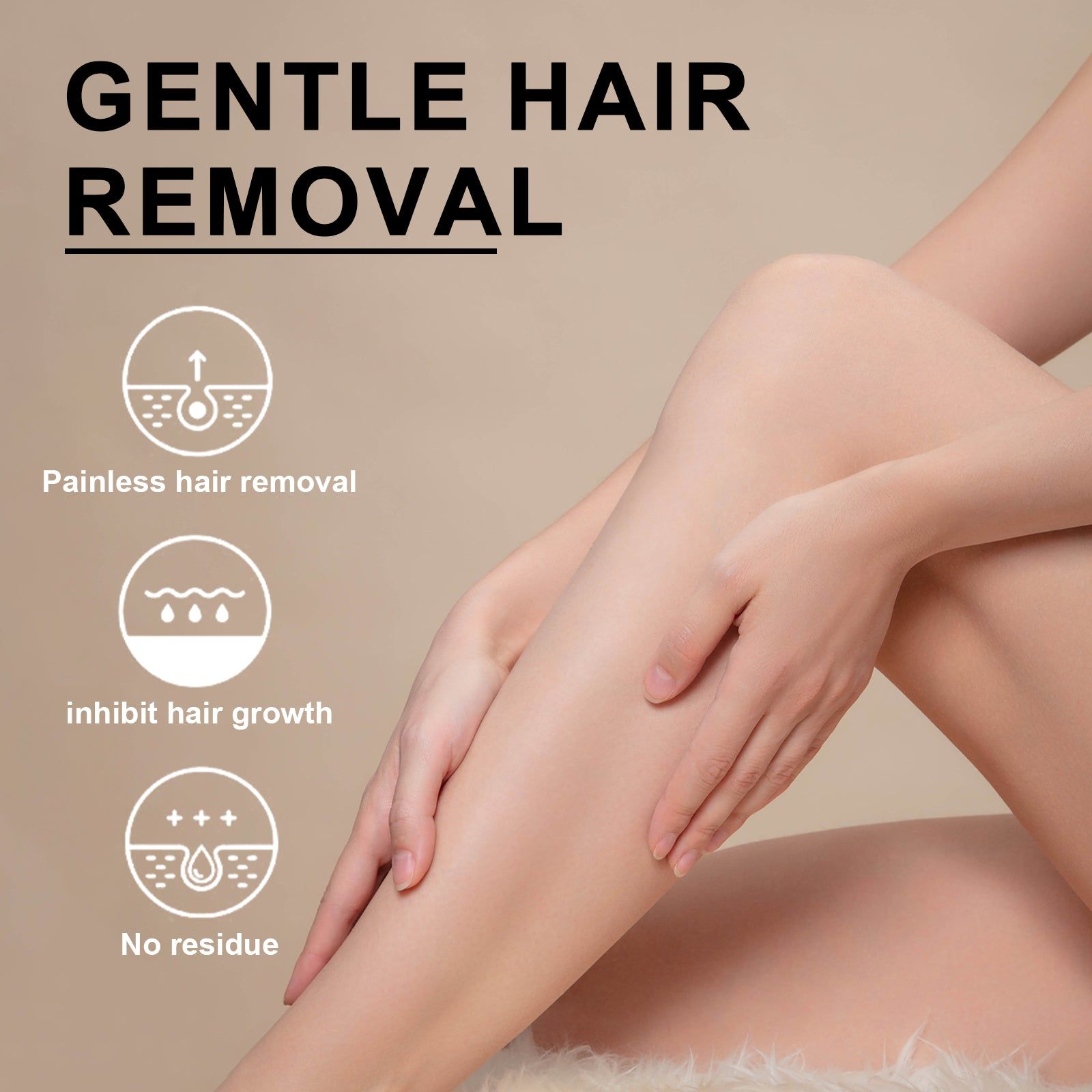 Body Hair Removal Wax Strips, Gentle, Effective, Smooth Skin, Easy at Home ,1set