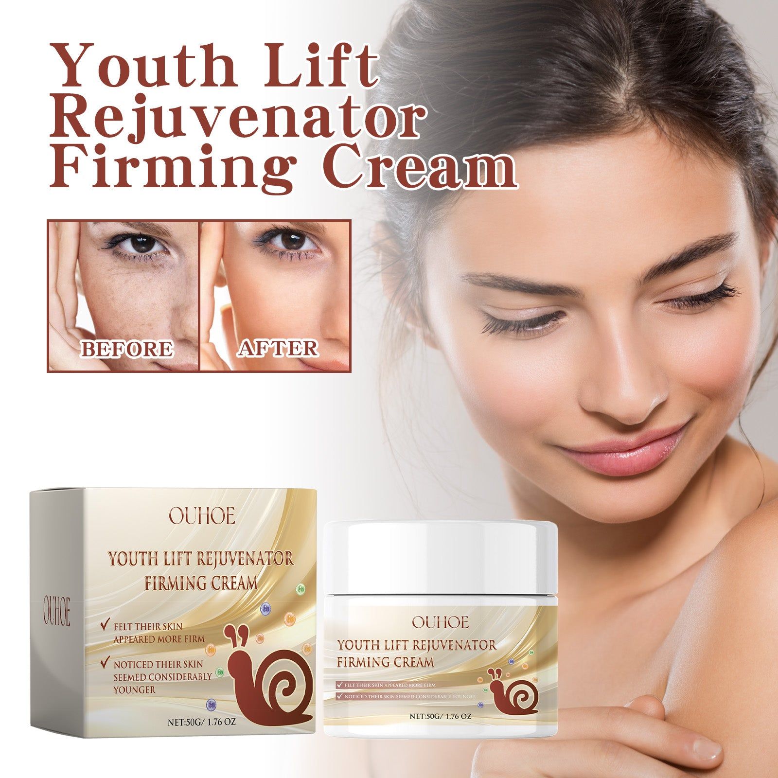 Revitalize Skin with Polypeptide Anti-Wrinkle Cream, Fade Wrinkles, Brighten, Firm, Moisturize ,50g