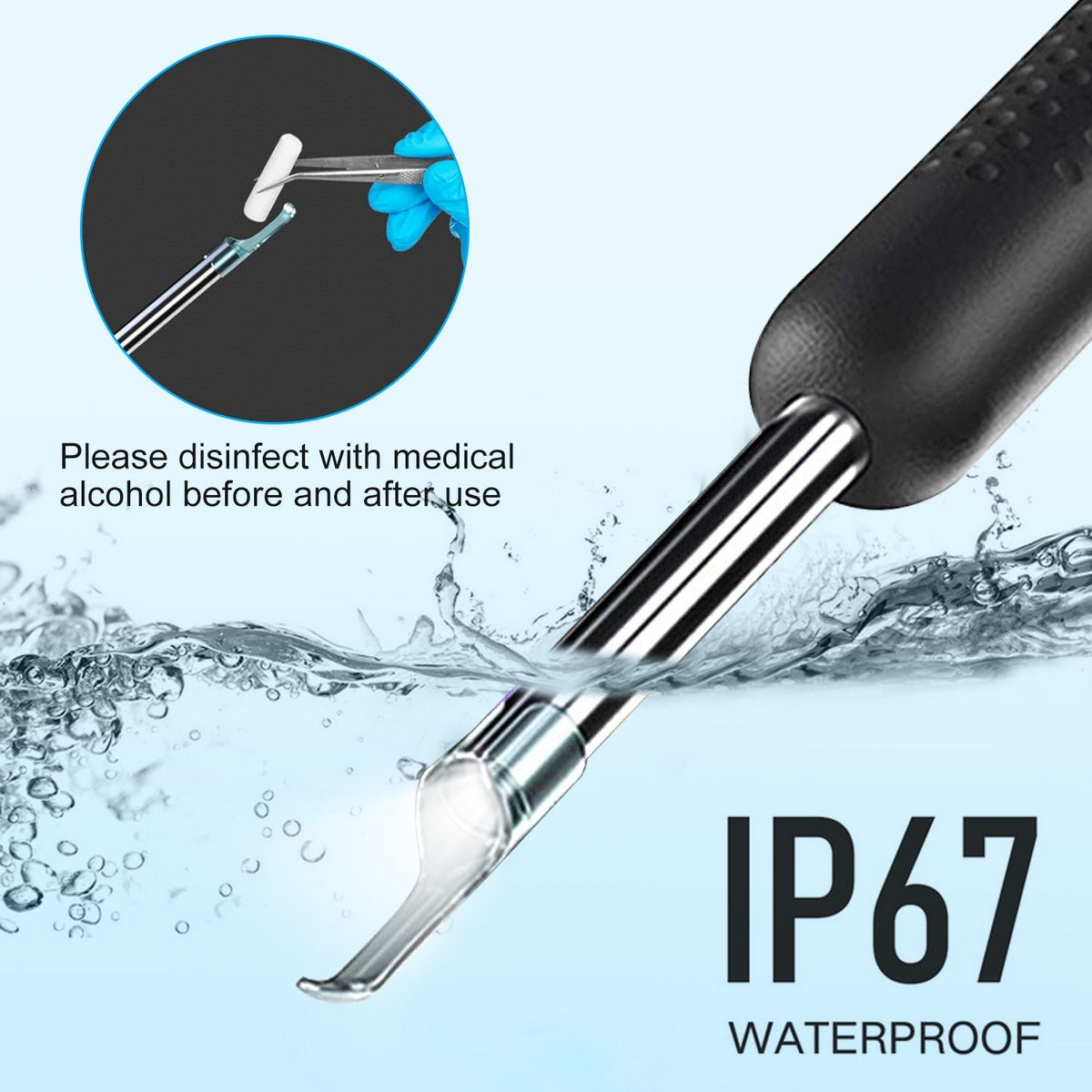 Ear Wax Cleaner Ear Picker Smart Ear Stick Wireless Ear Wax Removal Tool With Otoscope