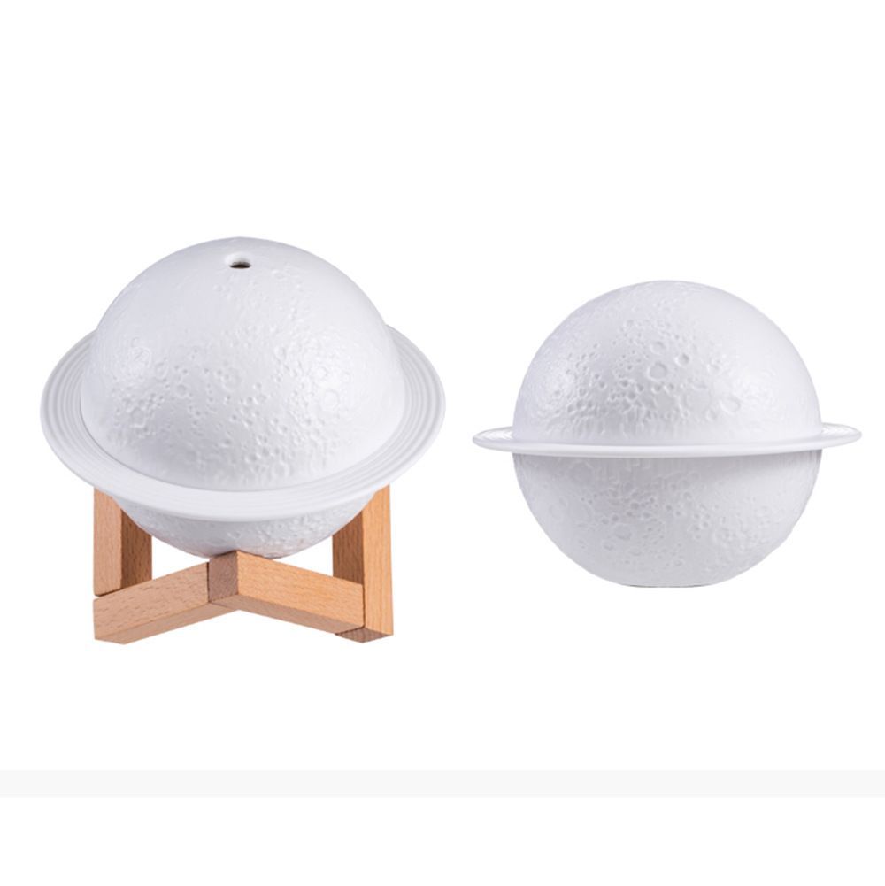 3D Planet Humidifier USB Small Night Light Planet Lamp Bedroom Saturn Light With Bracket