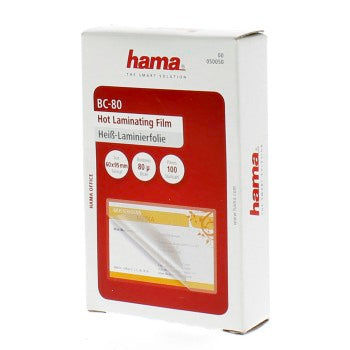 HAMA 50050 HOT LAMINATING FILM BUSI CARDS,80µ,100 Pcs