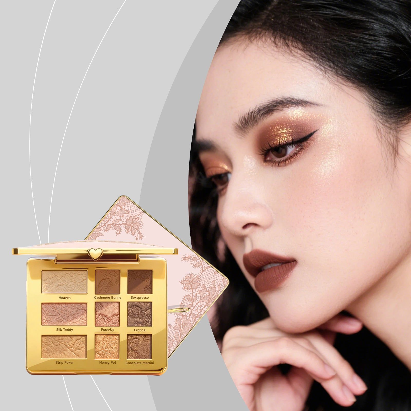 9-Color Eyeshadow Palette, Makeup Kit for Daily & Party Looks, Portable and Vibrant ,1set